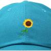 imageDALIX Sunflower Hat Womens Floral Baseball Cap WashedTeal
