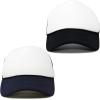 imageDALIX Two Tone Blank Trucker Hats Caps 2 for 1BlackNavy Blue