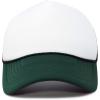imageDALIX Two Tone Blank Trucker Hats Caps 2 for 1Dark GreenWhite