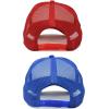 imageDALIX Two Tone Blank Trucker Hats Caps 2 for 1RedRoyal Blue
