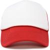 imageDALIX Two Tone Blank Trucker Hats Caps 2 for 1RedWhite