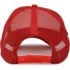 imageDALIX Two Tone Blank Trucker Hats Caps 2 for 1RedWhite