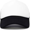 imageDALIX Two Tone Trucker Hat Summer Mesh Cap with Adjustable Snapback StrapBlack