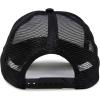 imageDALIX Two Tone Trucker Hat Summer Mesh Cap with Adjustable Snapback StrapBlack