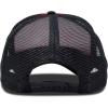 imageDALIX Two Tone Trucker Hat Summer Mesh Cap with Adjustable Snapback StrapBlackred
