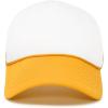 imageDALIX Two Tone Trucker Hat Summer Mesh Cap with Adjustable Snapback StrapGold White