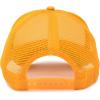 imageDALIX Two Tone Trucker Hat Summer Mesh Cap with Adjustable Snapback StrapGold White