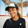 imageDALIX Two Tone Trucker Hat Summer Mesh Cap with Adjustable Snapback StrapGreen White