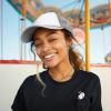 imageDALIX Two Tone Trucker Hat Summer Mesh Cap with Adjustable Snapback StrapGrey White