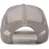 imageDALIX Two Tone Trucker Hat Summer Mesh Cap with Adjustable Snapback StrapGrey White
