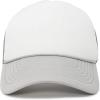 imageDALIX Two Tone Trucker Hat Summer Mesh Cap with Adjustable Snapback StrapGrey White