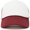 imageDALIX Two Tone Trucker Hat Summer Mesh Cap with Adjustable Snapback StrapMaroon White