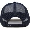 imageDALIX Two Tone Trucker Hat Summer Mesh Cap with Adjustable Snapback StrapNavy Blue