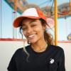 imageDALIX Two Tone Trucker Hat Summer Mesh Cap with Adjustable Snapback StrapOrange