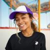 imageDALIX Two Tone Trucker Hat Summer Mesh Cap with Adjustable Snapback StrapPurple