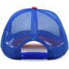 imageDALIX Two Tone Trucker Hat Summer Mesh Cap with Adjustable Snapback StrapRedwhiteblue