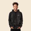 imageDALIX UFO Embroidered Fleece Hoodie Mineral Wash Long Sleeve Sweatshirt MensBlack