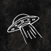 imageDALIX UFO Embroidered Fleece Hoodie Mineral Wash Long Sleeve Sweatshirt MensBlack