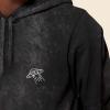 imageDALIX UFO Embroidered Fleece Hoodie Mineral Wash Long Sleeve Sweatshirt MensBlack