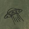 imageDALIX UFO Embroidered Fleece Hoodie Mineral Wash Long Sleeve Sweatshirt MensOlive
