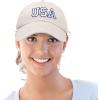 imageDALIX USA Baseball Cap Flag Hat Team US America Navy Red White Blue Gray Khaki BlackBeige