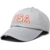imageDALIX USA Baseball Cap Flag Hat Team US America Navy Red White Blue Gray Khaki BlackGray