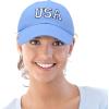 imageDALIX USA Baseball Cap Flag Hat Team US America Navy Red White Blue Gray Khaki BlackLight Blue