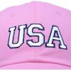 imageDALIX USA Baseball Cap Flag Hat Team US America Navy Red White Blue Gray Khaki BlackLight Pink