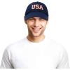 imageDALIX USA Baseball Cap Flag Hat Team US America Navy Red White Blue Gray Khaki BlackNavy Blue