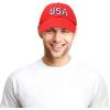 imageDALIX USA Baseball Cap Flag Hat Team US America Navy Red White Blue Gray Khaki BlackRed