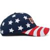 imageDALIX USA Baseball Cap Flag Hat Team US America Navy Red White Blue Gray Khaki BlackStars and Stripes