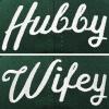 imageDALIX Wifey Hubby Couples Dad Hats Baseball Caps Married Gift Set of 2Dark Green