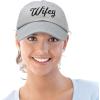 imageDALIX Wifey Hubby Couples Dad Hats Baseball Caps Married Gift Set of 2Gray