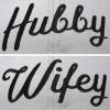 imageDALIX Wifey Hubby Couples Dad Hats Baseball Caps Married Gift Set of 2Gray