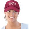 imageDALIX Wifey Hubby Couples Dad Hats Baseball Caps Married Gift Set of 2Maroon