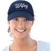 imageDALIX Wifey Hubby Couples Dad Hats Baseball Caps Married Gift Set of 2Navy Blue