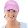 imageDALIX Wifey Hubby Couples Dad Hats Baseball Caps Married Gift Set of 2Pinkblack