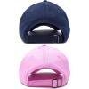 imageDALIX Wifey Hubby Couples Dad Hats Baseball Caps Married Gift Set of 2Pinknavy