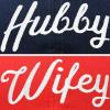 imageDALIX Wifey Hubby Couples Dad Hats Baseball Caps Married Gift Set of 2Rednavy
