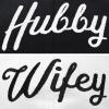imageDALIX Wifey Hubby Couples Dad Hats Baseball Caps Married Gift Set of 2Whiteblack