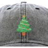 imageXmas Holidays Christmas Tree Ball Cap Embroidered HatBlack Vintage