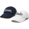 imageDALIX Bride Groom Dad Hats Baseball Caps Newlywed Wedding Party GiftWhitenavy