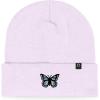 imageDALIX Butterfly Embroidered Beanie Insect Warm Winter Knit Hat for WomenLavender
