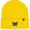 imageDALIX Butterfly Embroidered Beanie Insect Warm Winter Knit Hat for WomenYellow