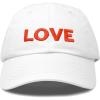 imageDALIX Custom Embroidered Hats Dad Caps Love Stitched Logo HatWhite