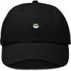 imageDALIX Lil Matcha Embroidered Cotton Summer Outdoor Baseball Cap Dad Hat WomensBlack