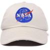 imageDALIX NASA Embroidered Mens Womens Cotton Dad Hat Baseball Cap AdjustableBeige