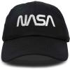 imageDALIX NASA Embroidered Mens Womens Cotton Dad Hat Baseball Cap AdjustableWhite Worm  Black