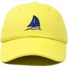 imageDALIX Sailboat Hat Embroidered Cotton Baseball Dad Cap MenYellow