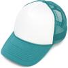 imageDALIX Two Tone Trucker Hat Summer Mesh Cap with Adjustable Snapback StrapTeal White